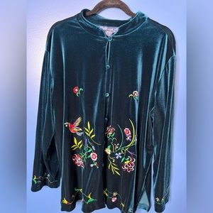 Bird & flower sweater